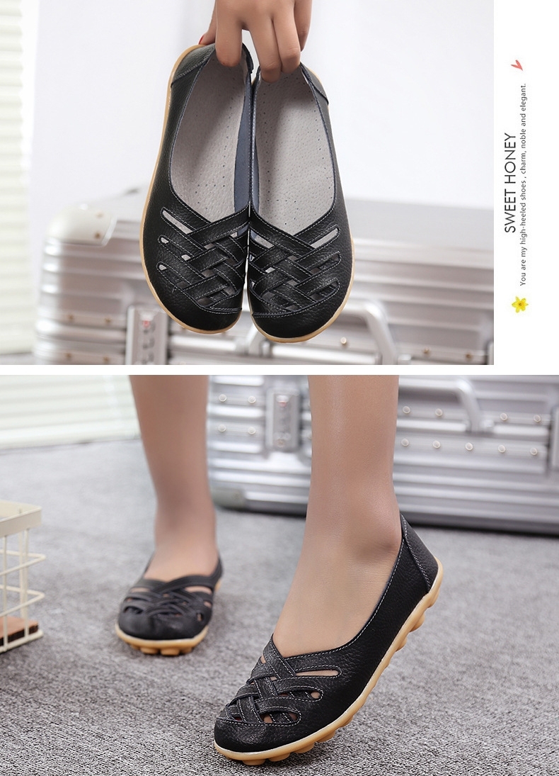 NEW - Women's Breathable Leather Loafers