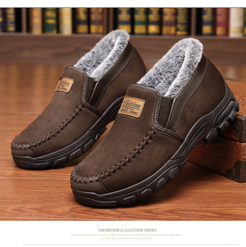 ✨70% OFF Today✨Men's Good Arch Support Outdoor Warm Lightweight Walking Slip On Sneakers