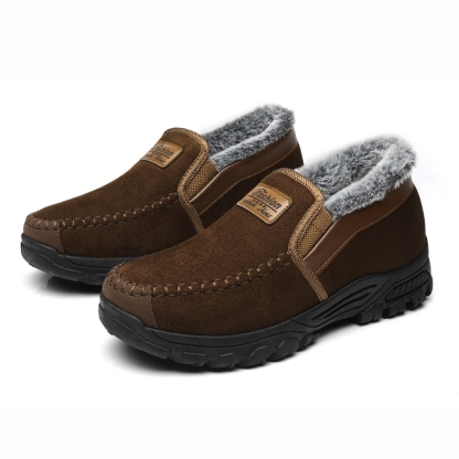 ✨70% OFF Today✨Men's Good Arch Support Outdoor Warm Lightweight Walking Slip On Sneakers