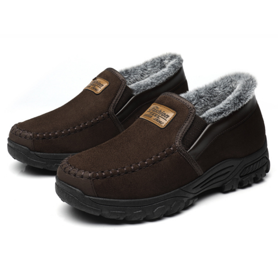 ✨70% OFF Today✨Men's Good Arch Support Outdoor Warm Lightweight Walking Slip On Sneakers