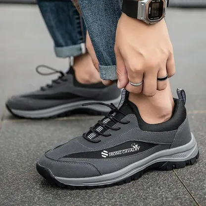 (👨‍⚕️Medical Certified Seal®️) Men's Hiking Sneakers: Waterproof Orthopedic Shoes (Eases Foot Pain)