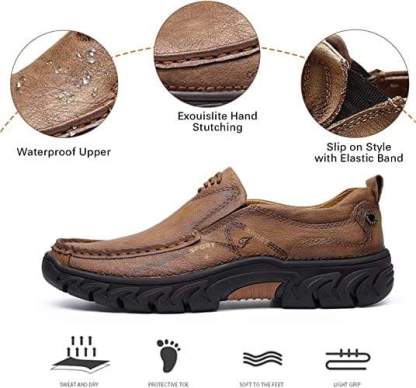 🔥Hot Sale🎁--40% OFF 🎉 Mens Waterproof Non Slip Casual Genuine Leather Loafers