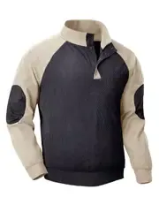 [Copy]🎁2024 New Year Hot Sale 90% OFF- Patsiny Men's Outdoor Casual Stand Cashmere Button Long Sleeve Sweater