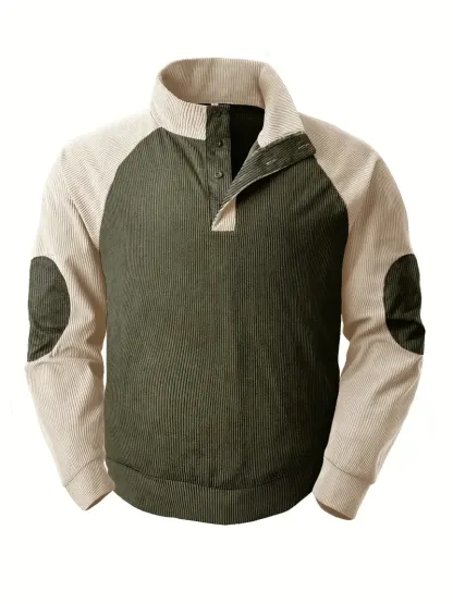 [Copy]🎁2024 New Year Hot Sale 90% OFF- Patsiny Men's Outdoor Casual Stand Cashmere Button Long Sleeve Sweater