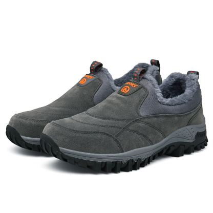 🔥Bestseller - Men Outdoor Waterproof Leather Suede Shoes Casual Walking Hiking Shoes