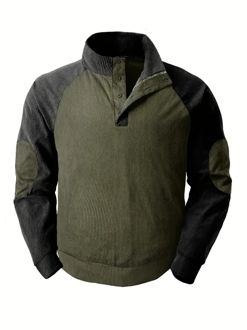 [Copy]🎁2024 New Year Hot Sale 90% OFF- Patsiny Men's Outdoor Casual Stand Cashmere Button Long Sleeve Sweater