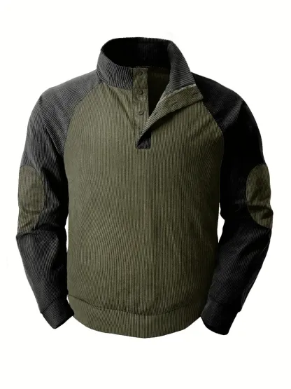 [Copy]🎁2024 New Year Hot Sale 90% OFF- Patsiny Men's Outdoor Casual Stand Cashmere Button Long Sleeve Sweater