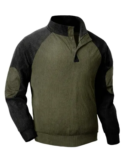 [Copy]🎁2024 New Year Hot Sale 90% OFF- Patsiny Men's Outdoor Casual Stand Cashmere Button Long Sleeve Sweater