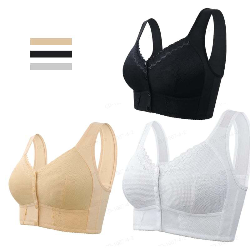 🌹Mother Day's Limited Sale Buy 1 Get 3 Packs🌹2024 New Front Closure Breathable Bra for Seniors