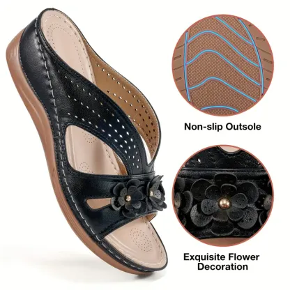 🔥Last Day Promotion 50% OFF - Women's Flowers Decor Arch Support Sandals