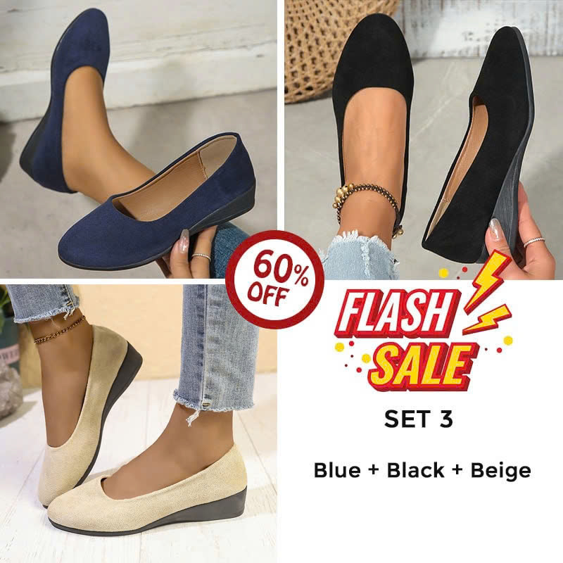 🔥Last Day Promotion 60% OFF 🔥 Comfortable, lightweight, anti-slip, breathable orthopedic flat shoes for women