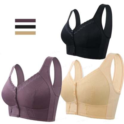 🌹Mother Day's Limited Sale Buy 1 Get 3 Packs🌹2024 New Front Closure Breathable Bra for Seniors