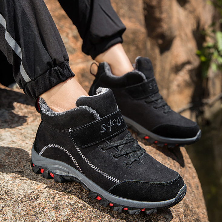MEN'S COMFORTABLE LINED FLEECE ARCH SUPPORT SNEAKERS