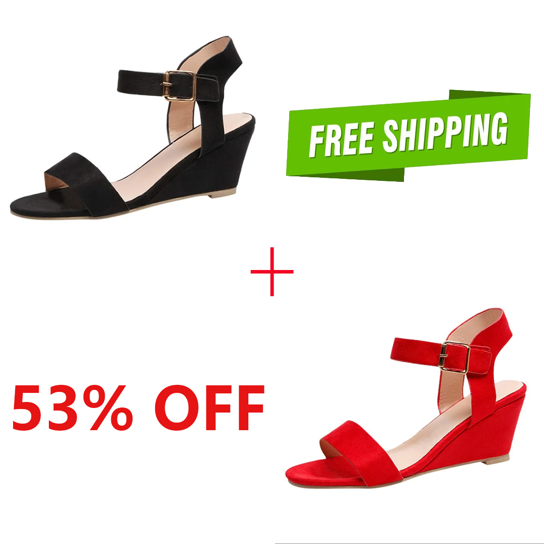 (👍Last Day Promotion 75% OFF) Women's Comfortable Orthopedic Wedge Open Toe Sandals