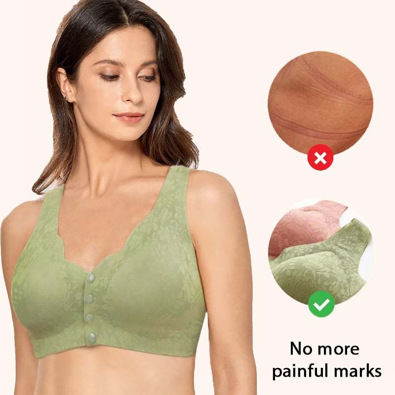 Front-Open Wire-Free Bra for Middle-Aged and Elderly
