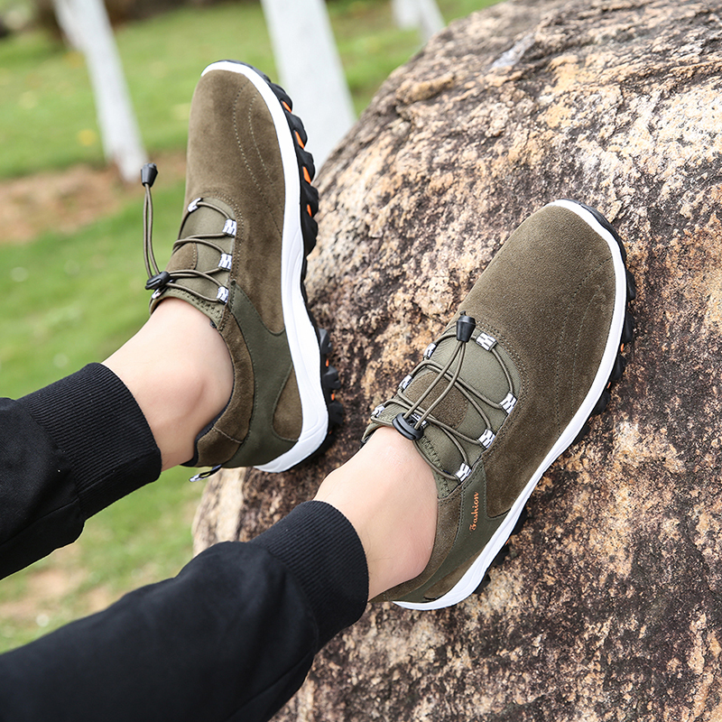 🔥LAST DAY 70% OFF🔥Men's Suede Elastic Band Trekking Shoes