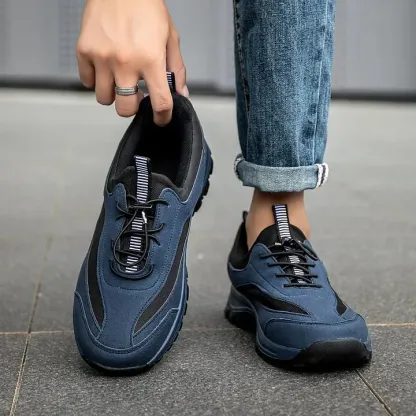 (👨‍⚕️Medical Certified Seal®️) Men's Hiking Sneakers: Waterproof Orthopedic Shoes (Eases Foot Pain)