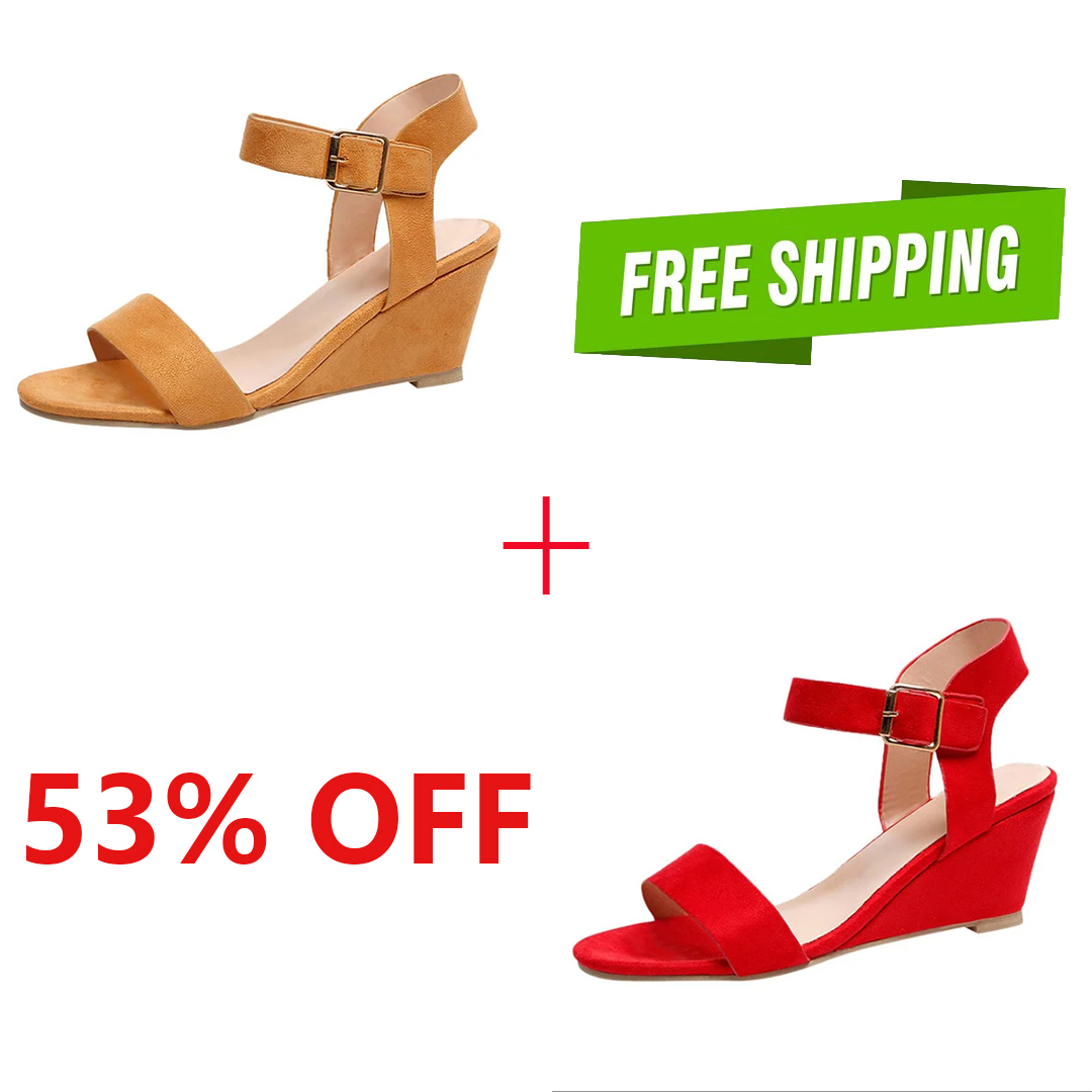 (👍Last Day Promotion 75% OFF) Women's Comfortable Orthopedic Wedge Open Toe Sandals