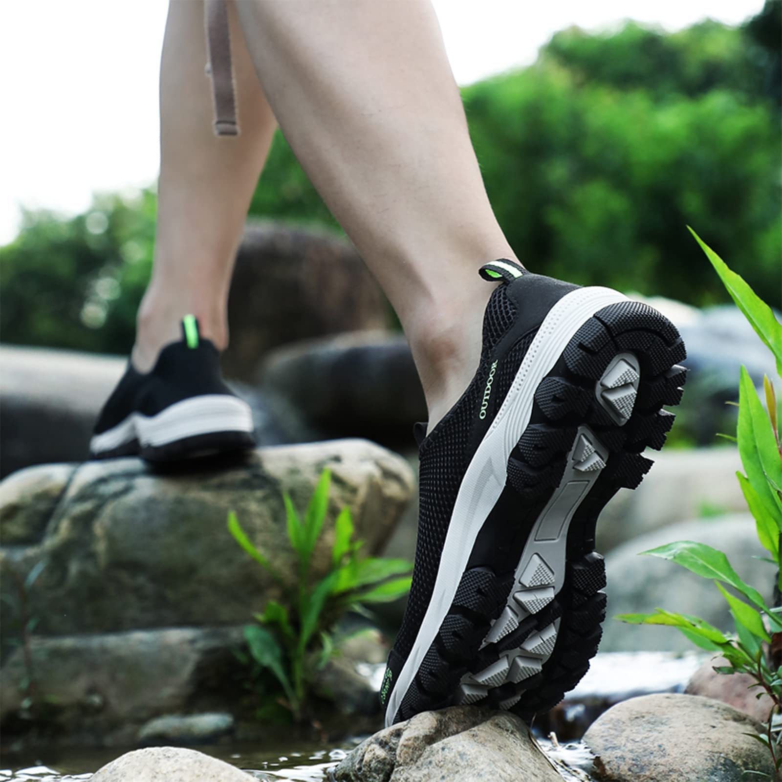 Men's Comfy Summer Hollow Out Breathable Mesh Casual Walking Shoes