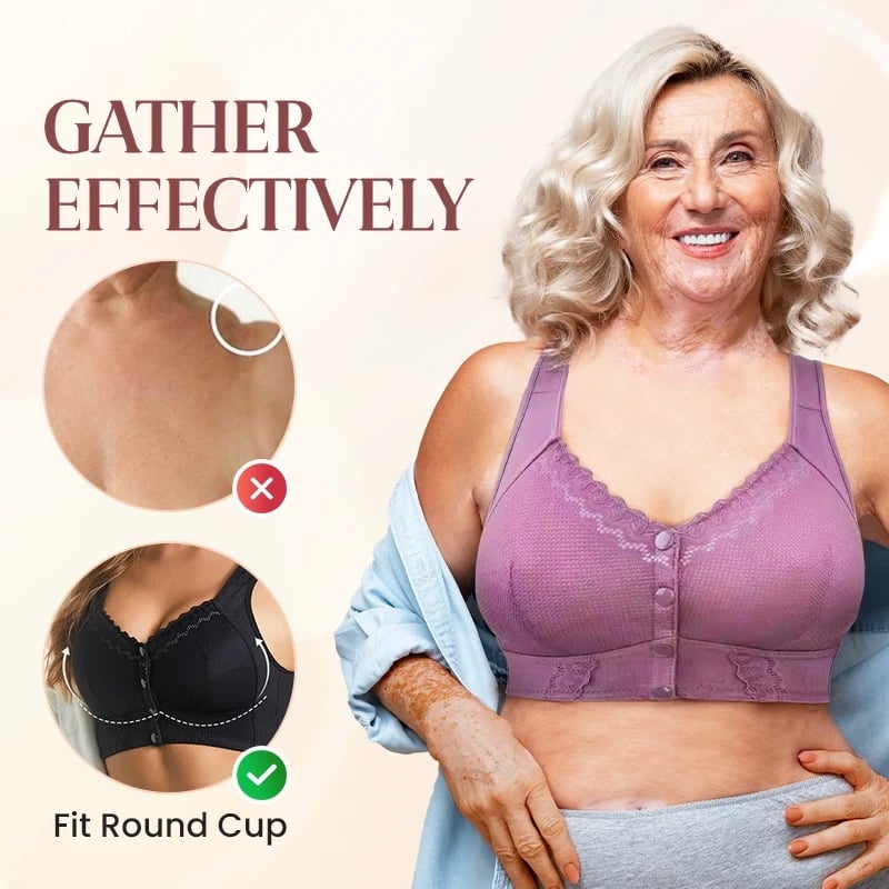 🌹Mother Day's Limited Sale Buy 1 Get 3 Packs🌹2024 New Front Closure Breathable Bra for Seniors