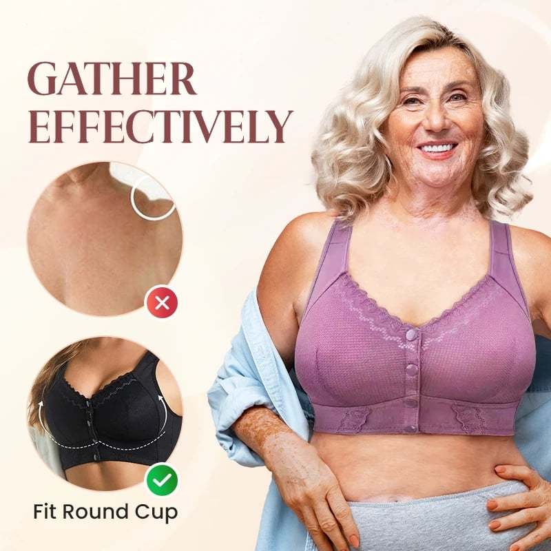 🌹Mother Day's Limited Sale Buy 1 Get 3 Packs🌹2024 New Front Closure Breathable Bra for Seniors