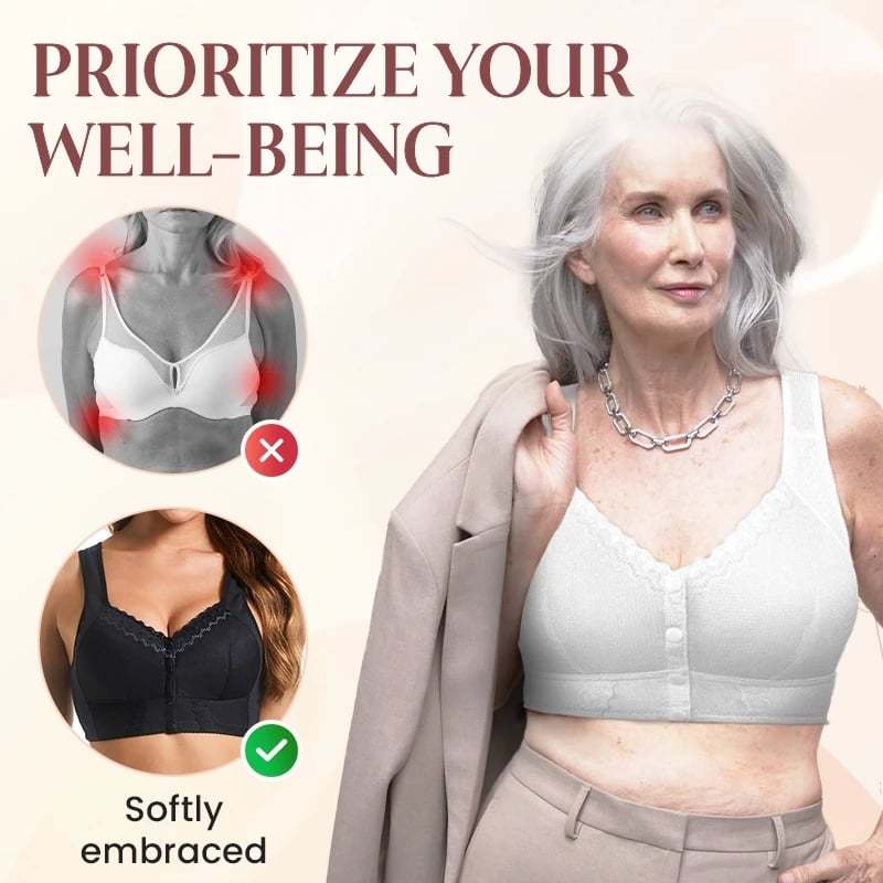 🌹Mother Day's Limited Sale Buy 1 Get 3 Packs🌹2024 New Front Closure Breathable Bra for Seniors
