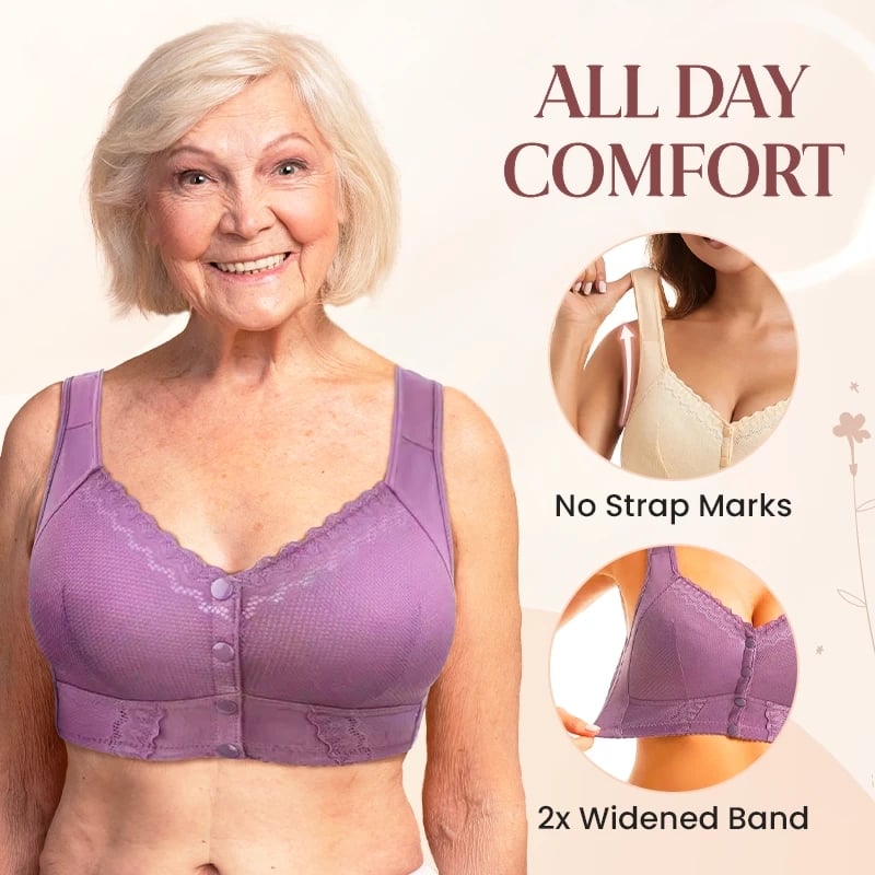 🌹Mother Day's Limited Sale Buy 1 Get 3 Packs🌹2024 New Front Closure Breathable Bra for Seniors