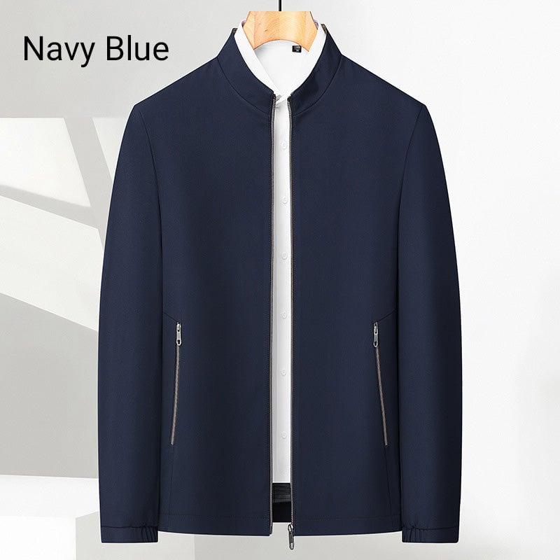 ✨Men's Standing Collar Zipper Casual Jacket