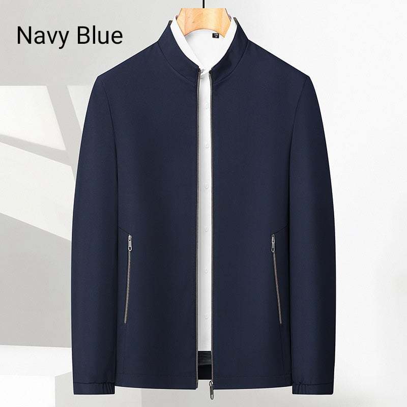 ✨Men's Standing Collar Zipper Casual Jacket