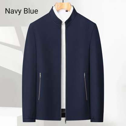 ✨Men's Standing Collar Zipper Casual Jacket