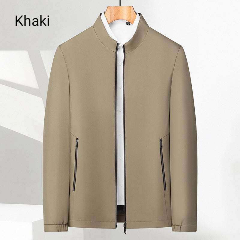 ✨Men's Standing Collar Zipper Casual Jacket