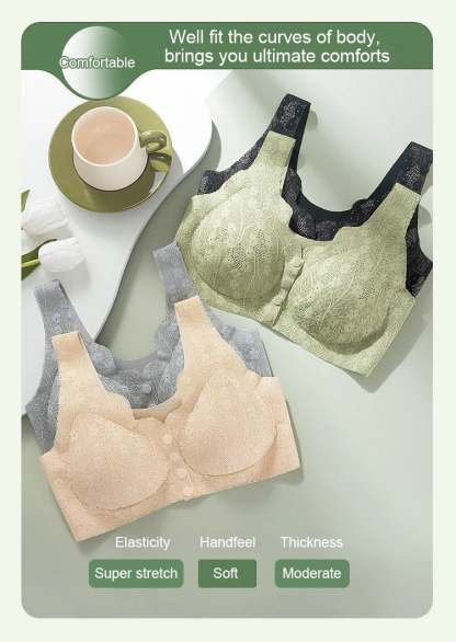 Front-Open Wire-Free Bra for Middle-Aged and Elderly