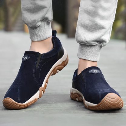 🔥Last Day Promotion 69% OFF 🎁Men's Outdoor Comfy Walking Slip-On Shoes Shoes, Comfortable Hiking Leather Sneakers