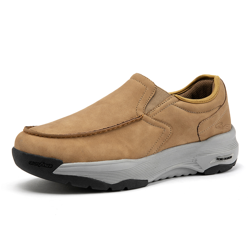 MEN'S COMFORTABLE GENUINE LEATHER SNEAKERS WITH ARCH SUPPORT AND SHOCK