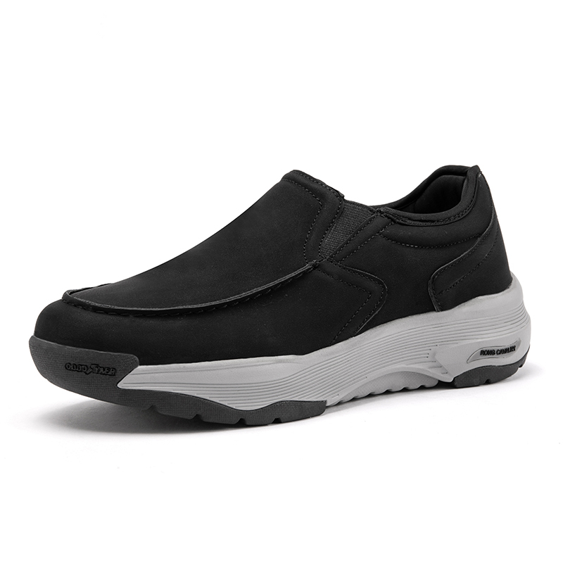 MEN'S COMFORTABLE GENUINE LEATHER SNEAKERS WITH ARCH SUPPORT AND SHOCK ABSORPTION