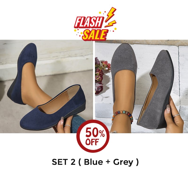 🔥Last Day Promotion 60% OFF 🔥 Comfortable, lightweight, anti-slip, breathable orthopedic flat shoes for women