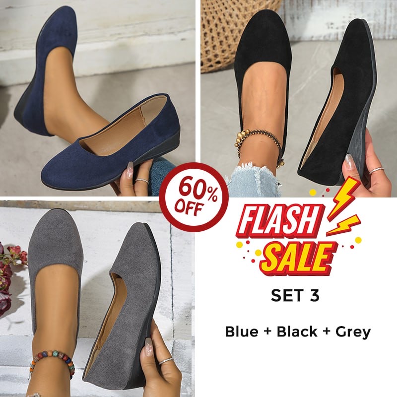 🔥Last Day Promotion 60% OFF 🔥 Comfortable, lightweight, anti-slip, breathable orthopedic flat shoes for women