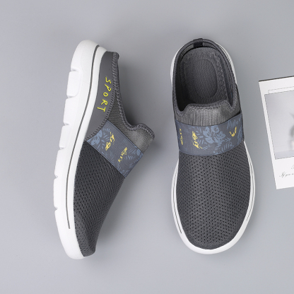 MEN  COMFORT BREATHABLE SUPPORT SPORTS SLIP-ON SLIPPERS