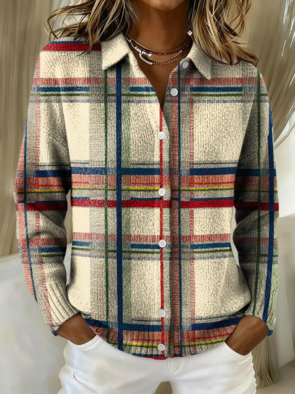Elise™ - Everlasting Check Cardigan