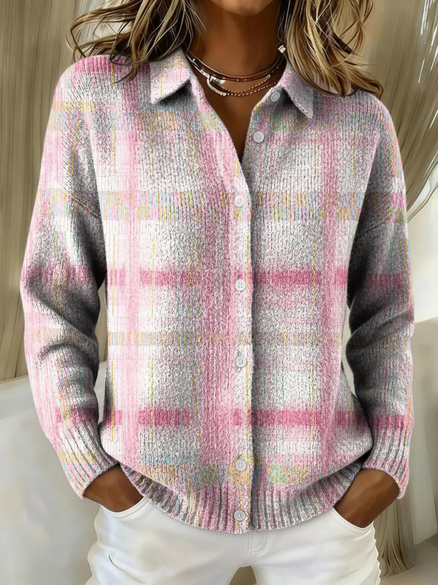 Elise™ - Everlasting Check Cardigan