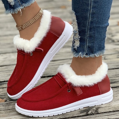 Orthoture's Winter Round-Toe Flats,Breathable Orthopedic Slip On Walking Shoes.