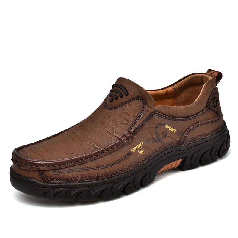 🔥Hot Sale🎁--40% OFF 🎉 Mens Waterproof Non Slip Casual Genuine Leather Loafers