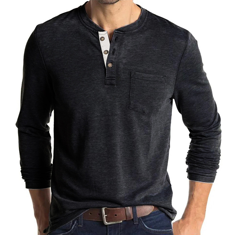 [Copy]Men's Autumn / Winter Long Sleeve Crew Neck T-Shirt
