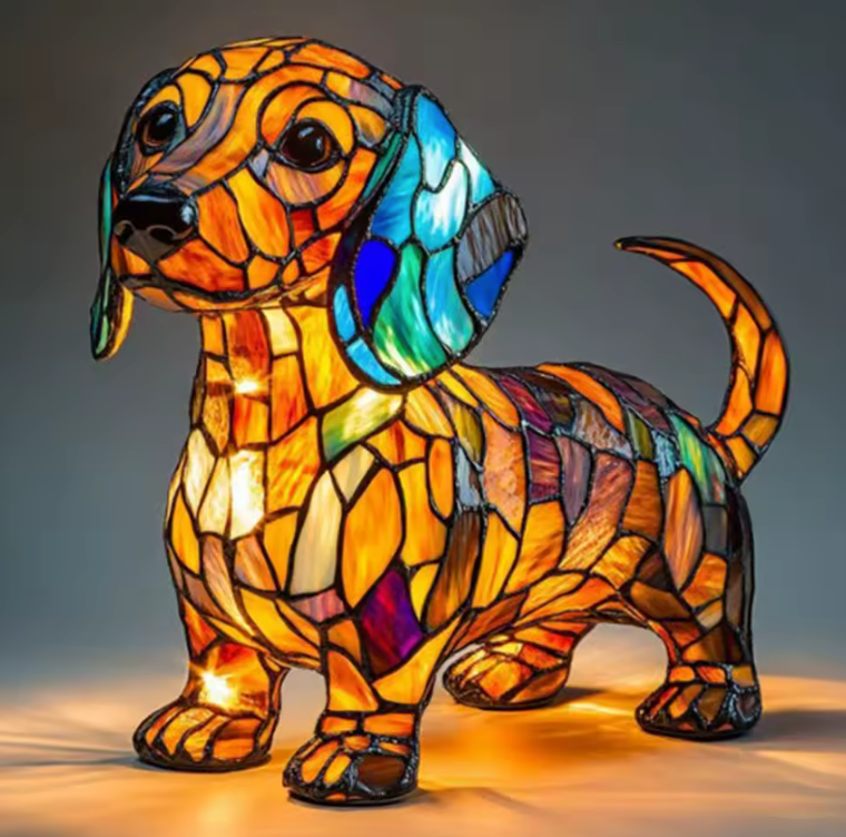 Mennee Handmade Dog Lamps
