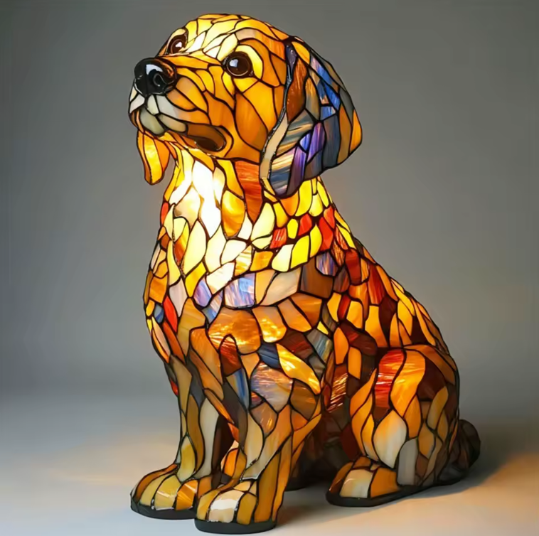 Mennee Handmade Dog Lamps