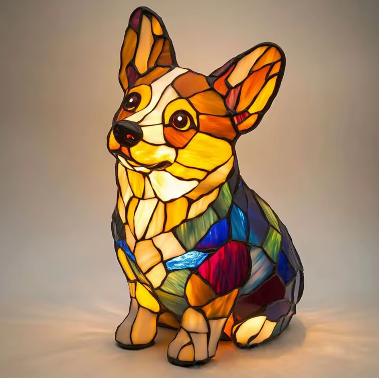 Mennee Handmade Dog Lamps