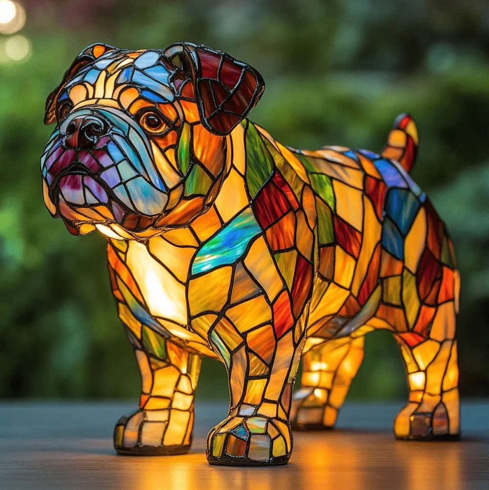 Mennee Handmade Dog Lamps
