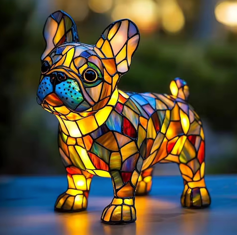 Mennee Handmade Dog Lamps