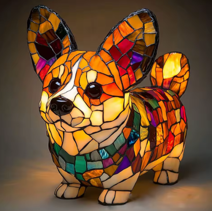 Mennee Handmade Dog Lamps