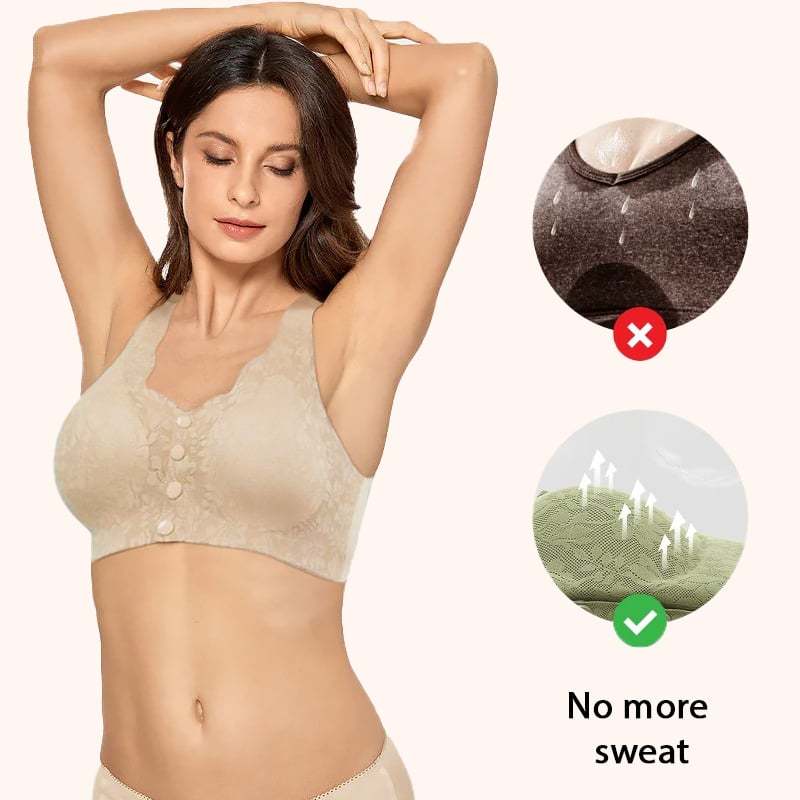 Front-Open Wire-Free Bra for Middle-Aged and Elderly